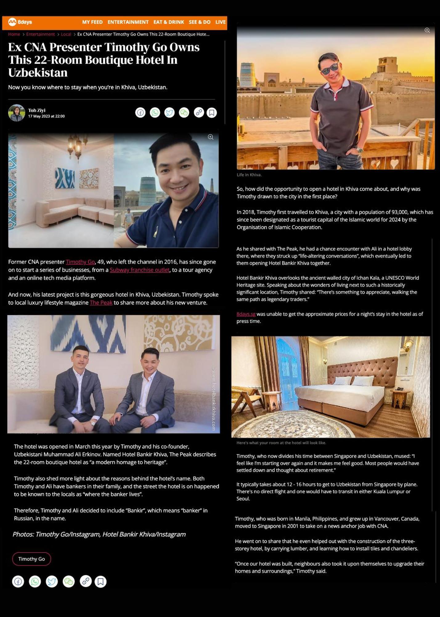 Hotel Bankir Khiva Eksteriør billede