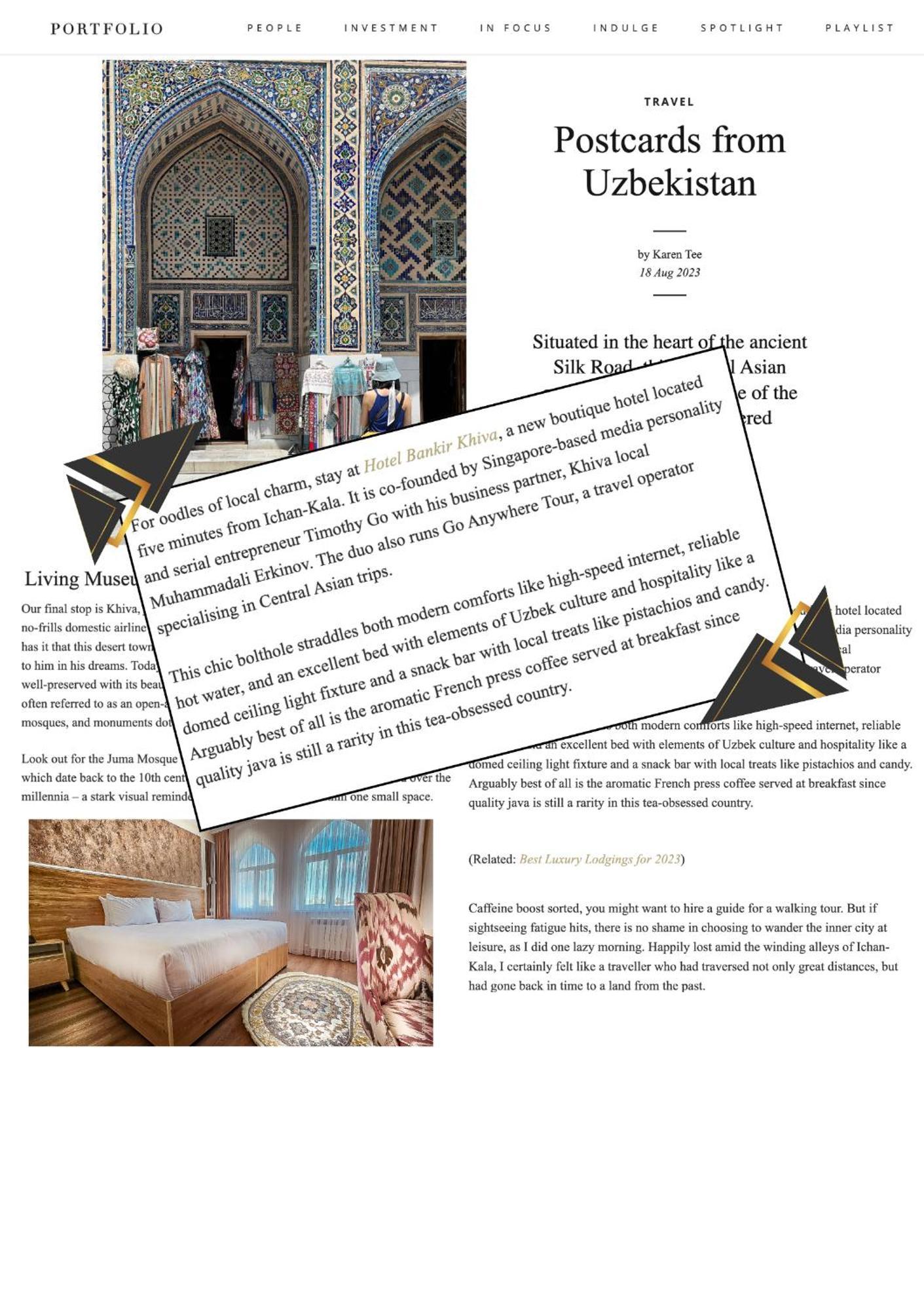 Hotel Bankir Khiva Eksteriør billede